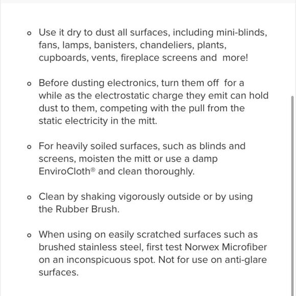 Norwex Dusting Mitt - Picture 6 of 6